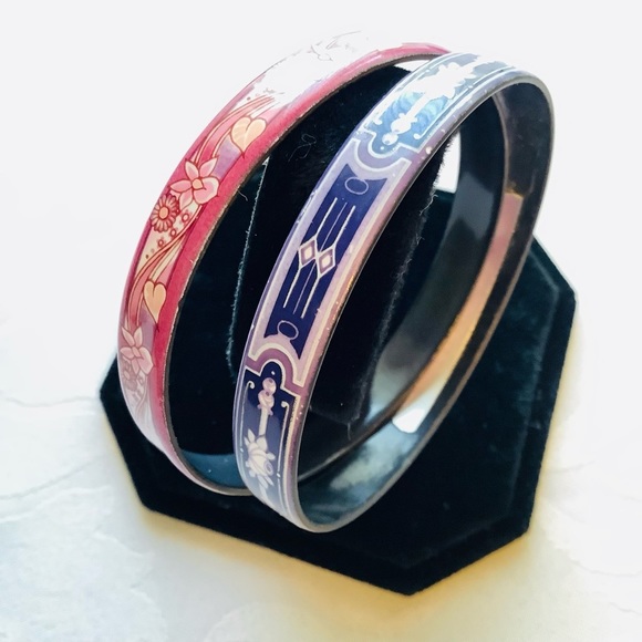 Vintage Michaela Frey Pink Enamel Bracelet - Picture 8 of 8